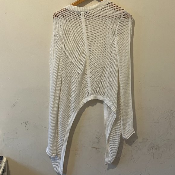 TOMMY BAHAMA | Women's Lace Open Front Cardigan Sweater White Size Medium - Picture 2 of 4